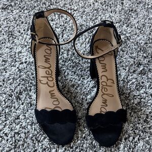 Sam Edelman Black Ankle Strap Heels